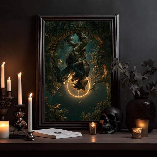 Liebende im Mondwald – Poster Dark Fantasy - Noctis Atelier