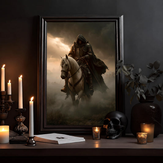 Reiter im Zwielicht – Poster Dark Fantasy - Noctis Atelier