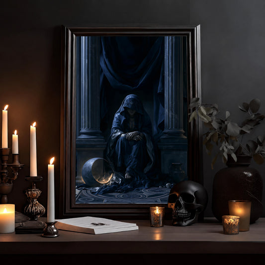 Das Orakel – Poster Dark Fantasy - Noctis Atelier