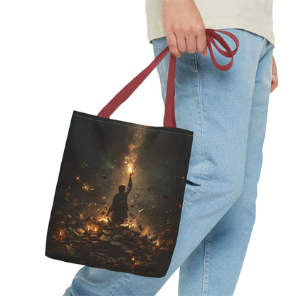 Sperling – Stofftasche mit künstlerischem Vogel-Print - Noctis Atelier