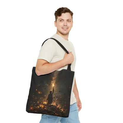 Sperling – Stofftasche mit künstlerischem Vogel-Print - Noctis Atelier