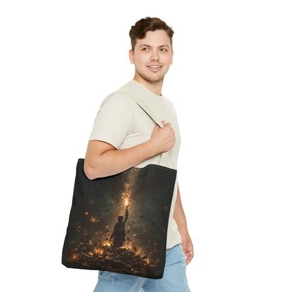 Sperling – Stofftasche mit künstlerischem Vogel-Print - Noctis Atelier