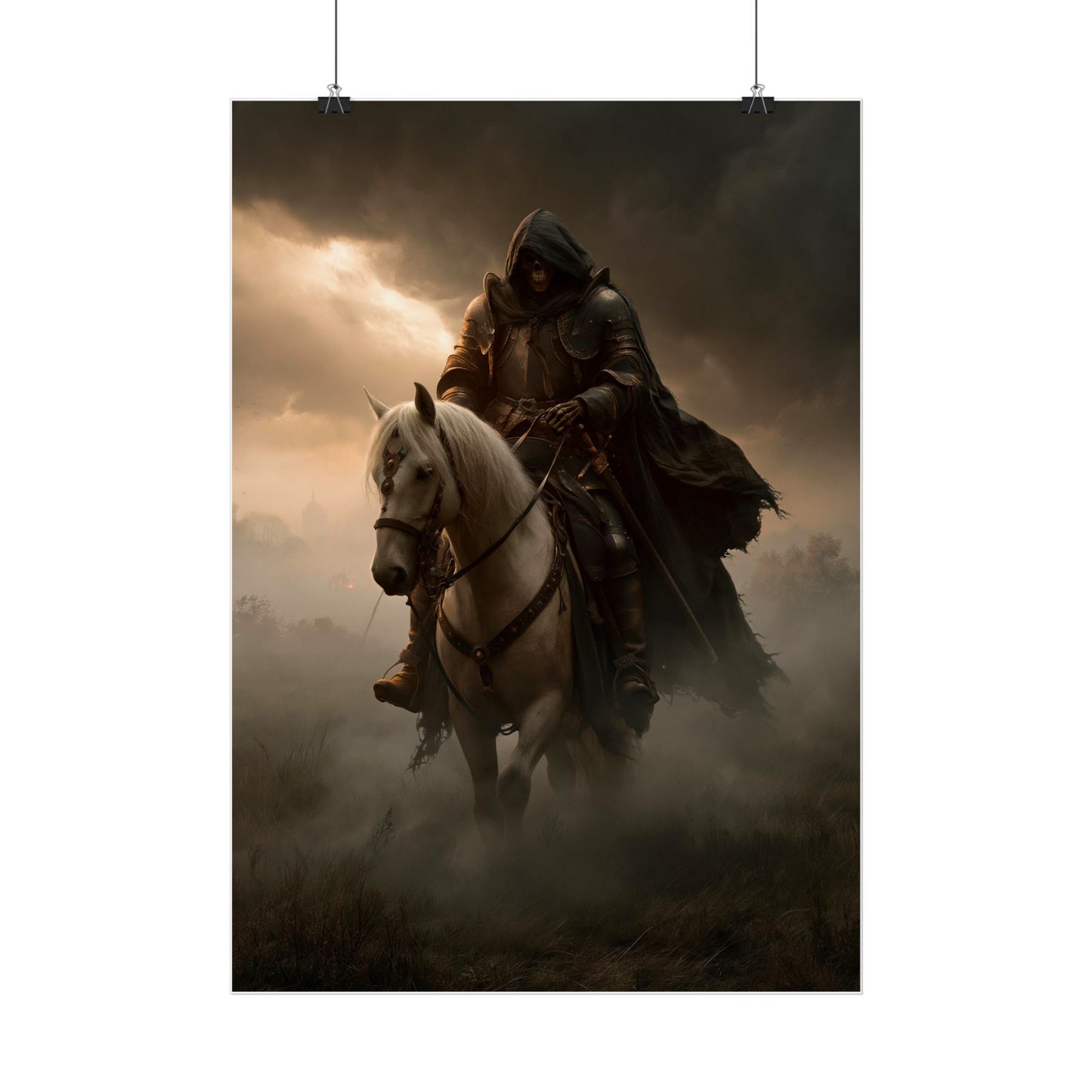 Reiter im Zwielicht – Poster Dark Fantasy - Noctis Atelier