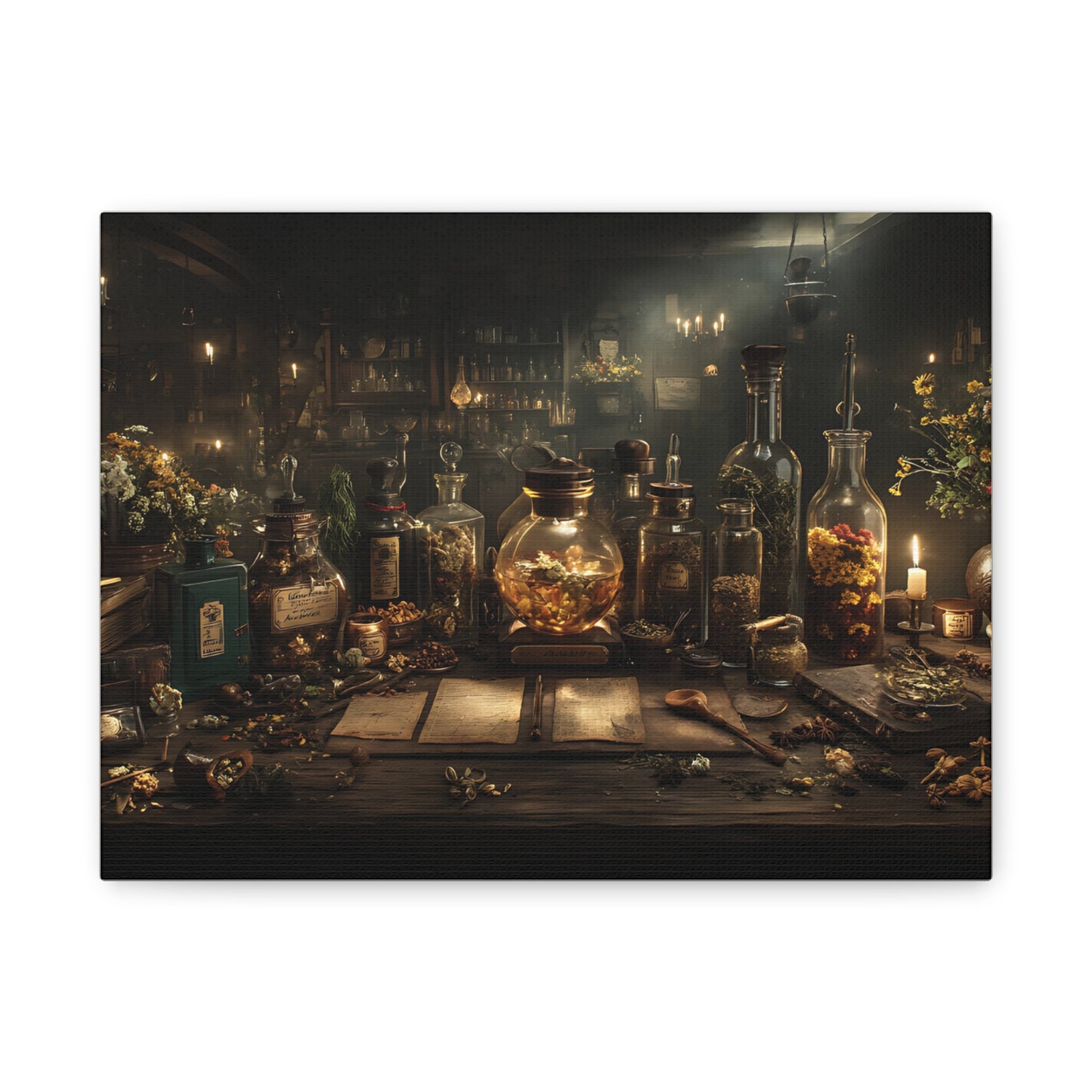 Apotheke der Alchemie – Leinwand Dark Academia - Noctis Atelier