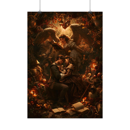 Engelswacht – Poster Vintage-Märchen - Noctis Atelier