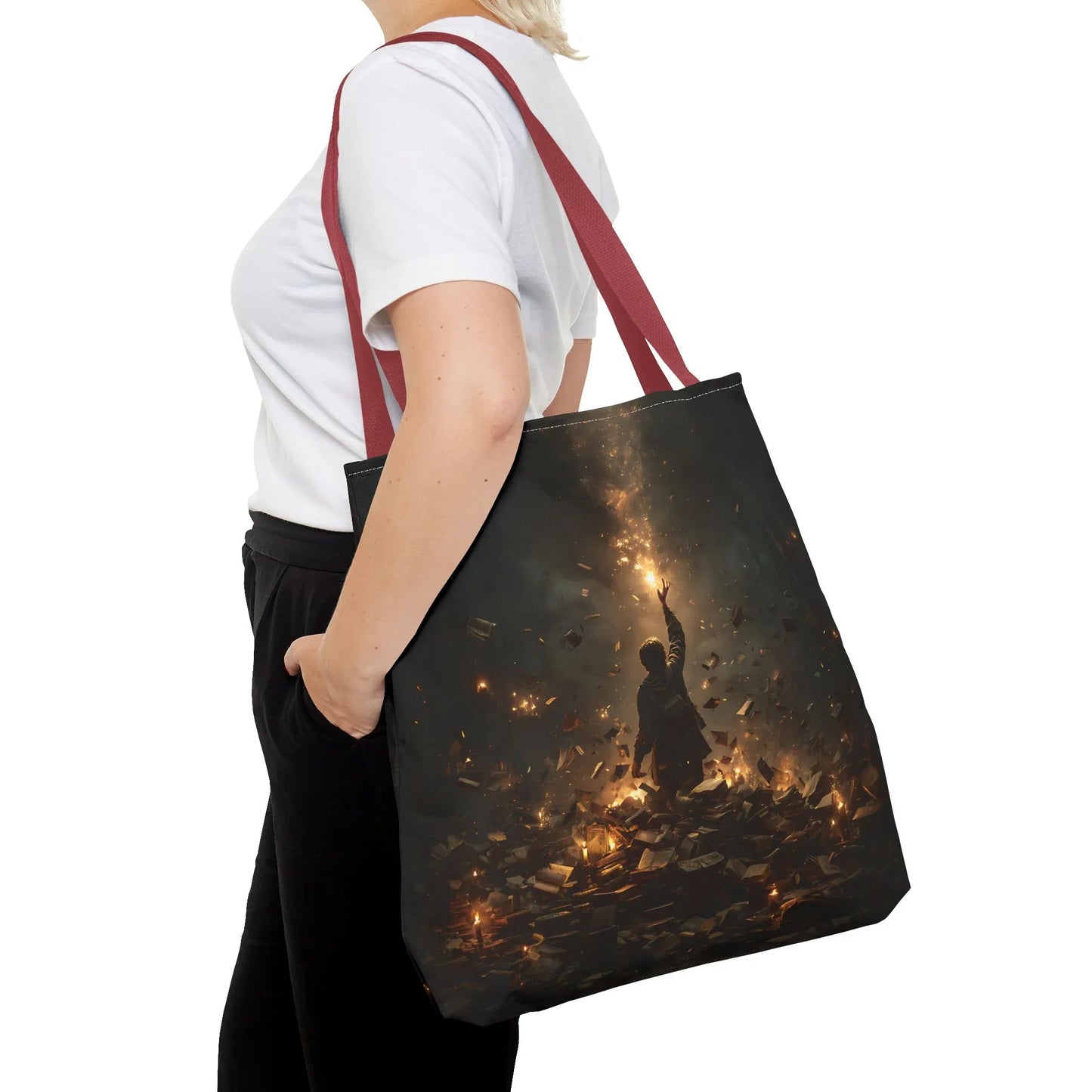 Sperling – Stofftasche mit künstlerischem Vogel-Print - Noctis Atelier