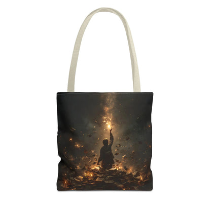 Sperling – Stofftasche mit künstlerischem Vogel-Print - Noctis Atelier