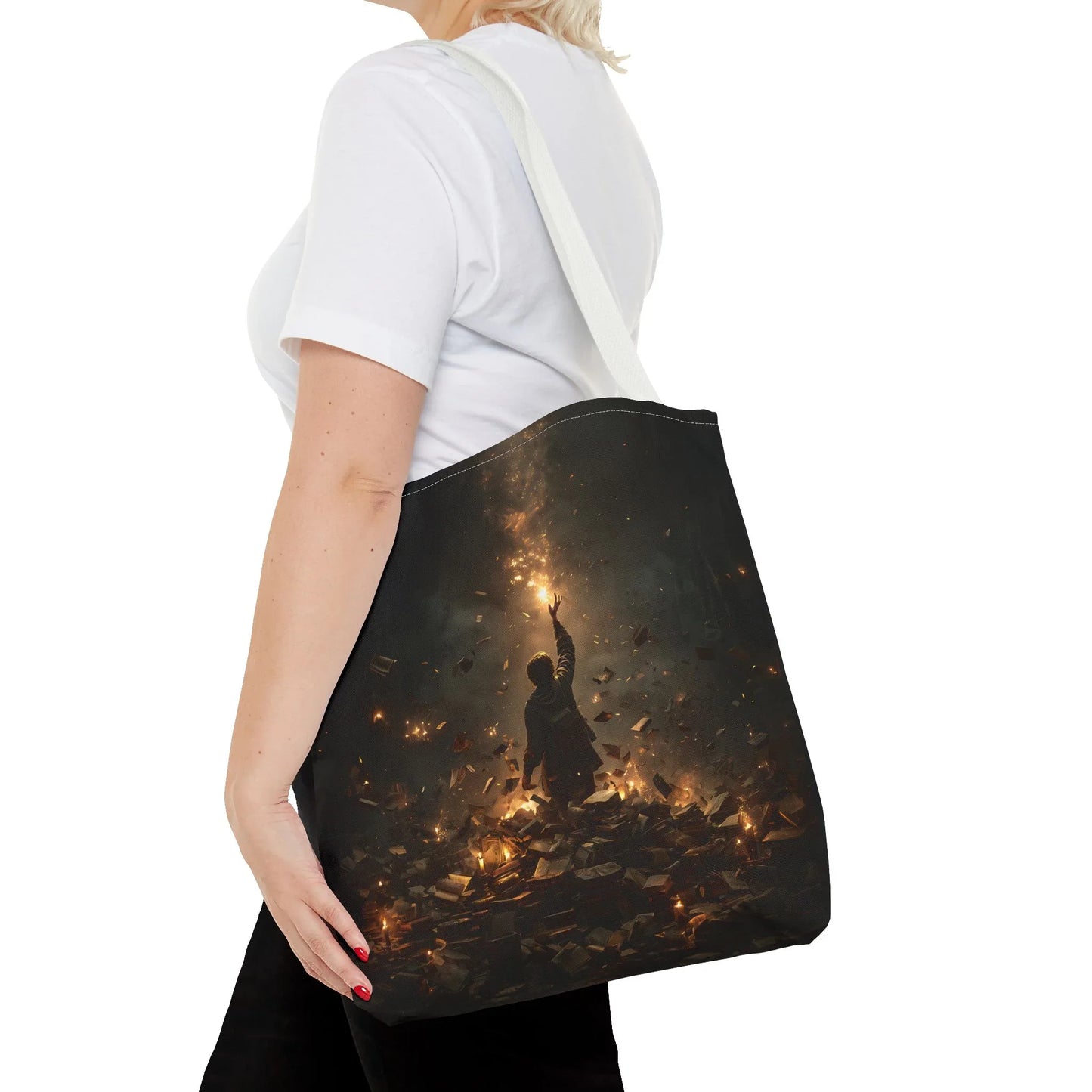 Sperling – Stofftasche mit künstlerischem Vogel-Print - Noctis Atelier