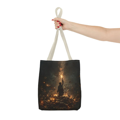 Sperling – Stofftasche mit künstlerischem Vogel-Print - Noctis Atelier