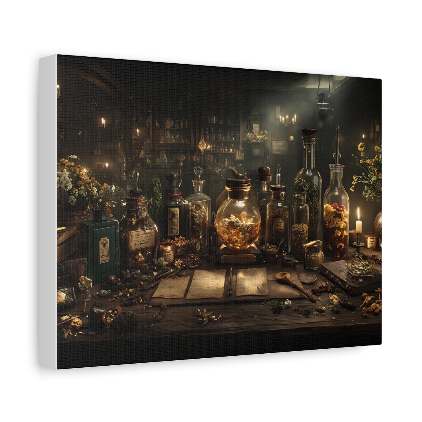 Apotheke der Alchemie – Leinwand Dark Academia - Noctis Atelier