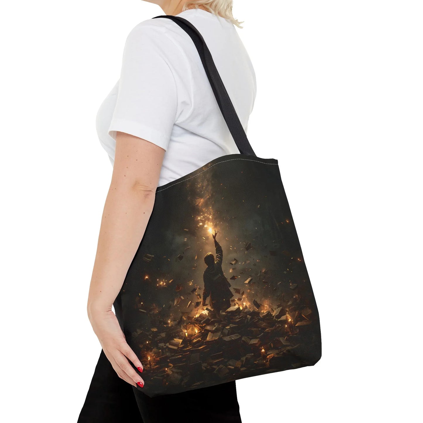 Sperling – Stofftasche mit künstlerischem Vogel-Print - Noctis Atelier