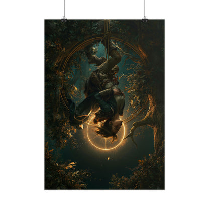 Liebende im Mondwald – Poster Dark Fantasy - Noctis Atelier