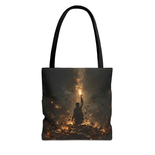 Sperling – Stofftasche mit künstlerischem Vogel-Print - Noctis Atelier