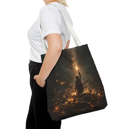 Sperling – Stofftasche mit künstlerischem Vogel-Print - Noctis Atelier