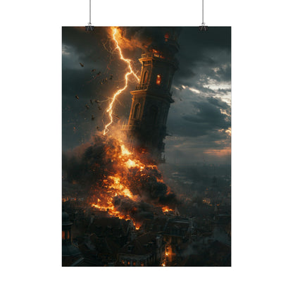 Turm des Verderbens – Poster Dark Fantasy - Noctis Atelier