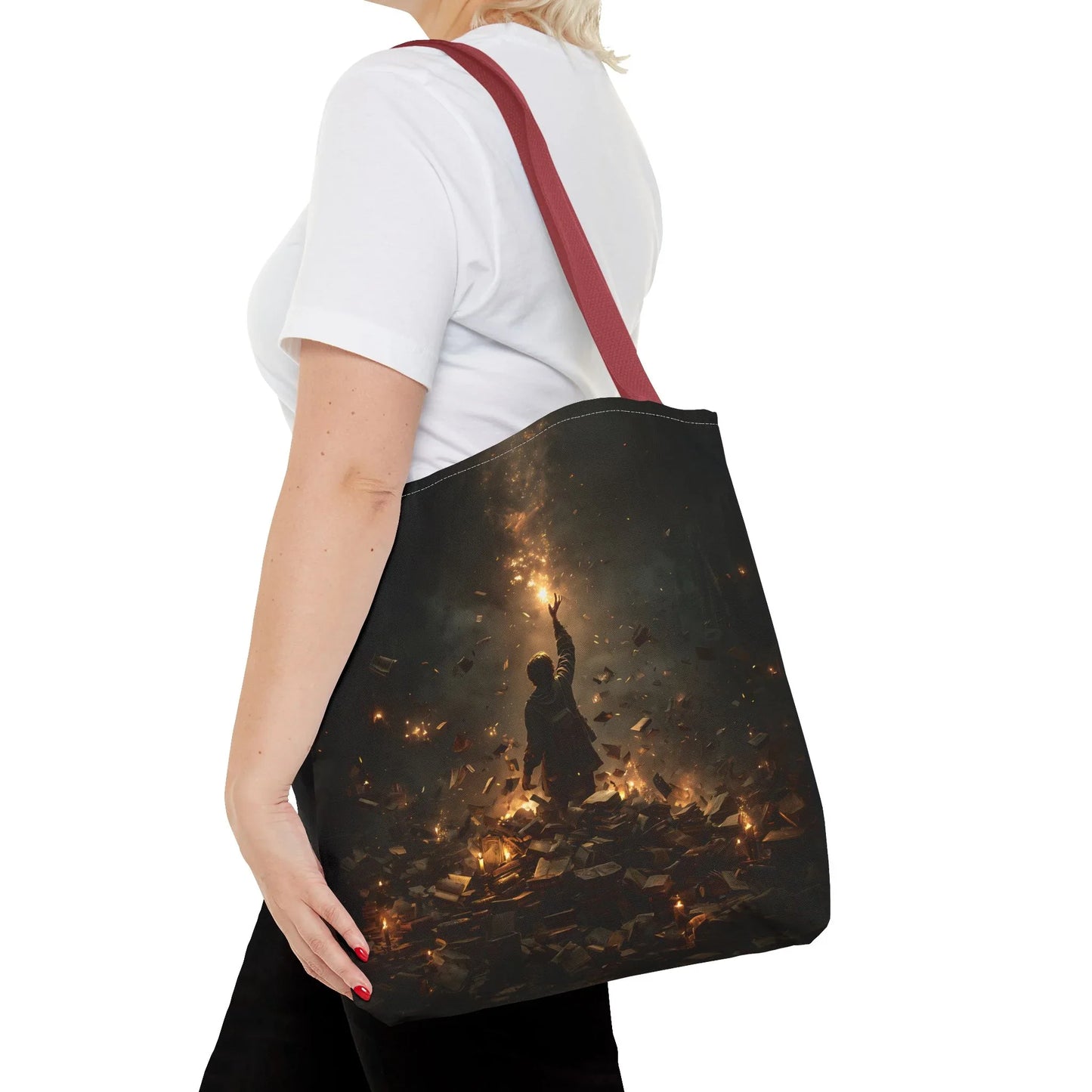Sperling – Stofftasche mit künstlerischem Vogel-Print - Noctis Atelier