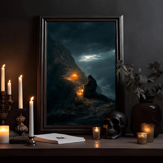Laternenwacht – Poster Dark Fantasy - Noctis Atelier