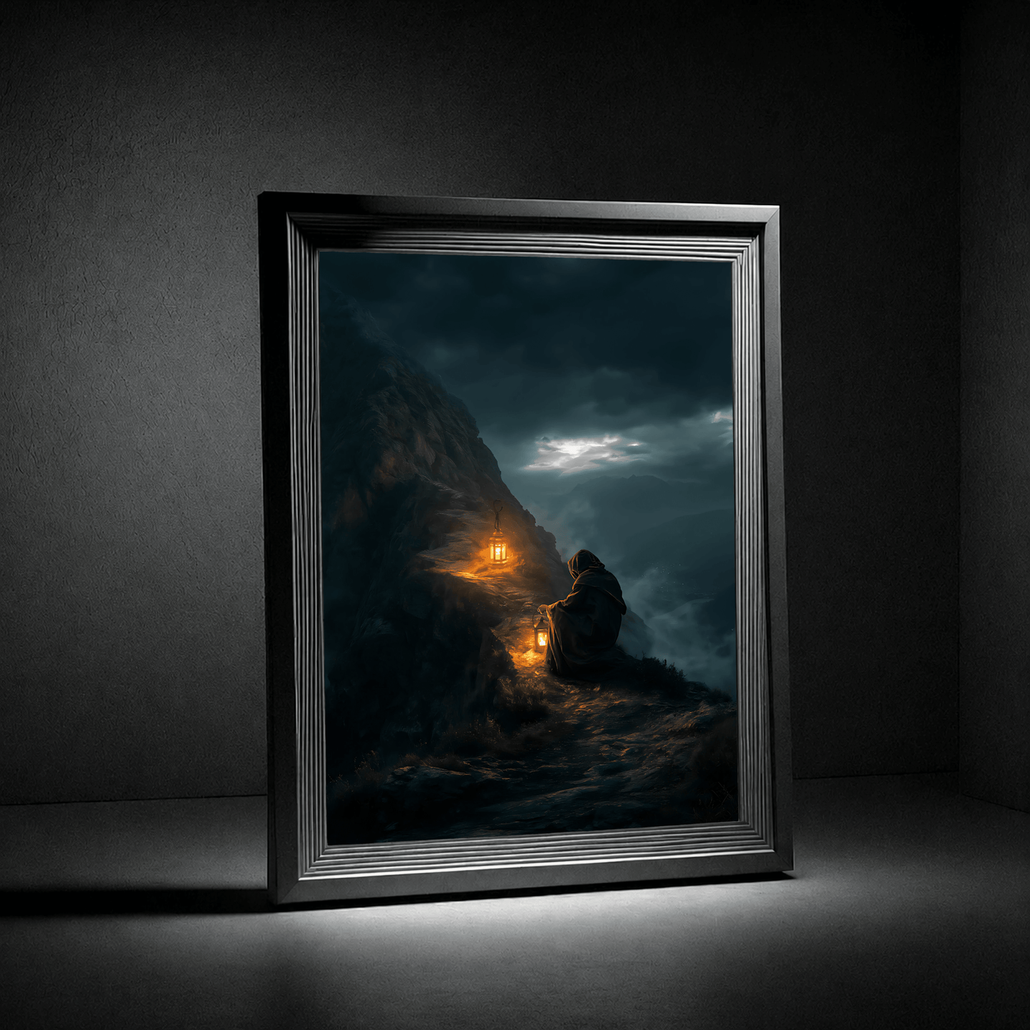 Laternenwacht – Poster Dark Fantasy - Noctis Atelier