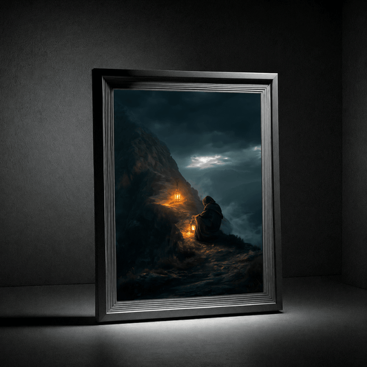 Laternenwacht – Poster Dark Fantasy - Noctis Atelier