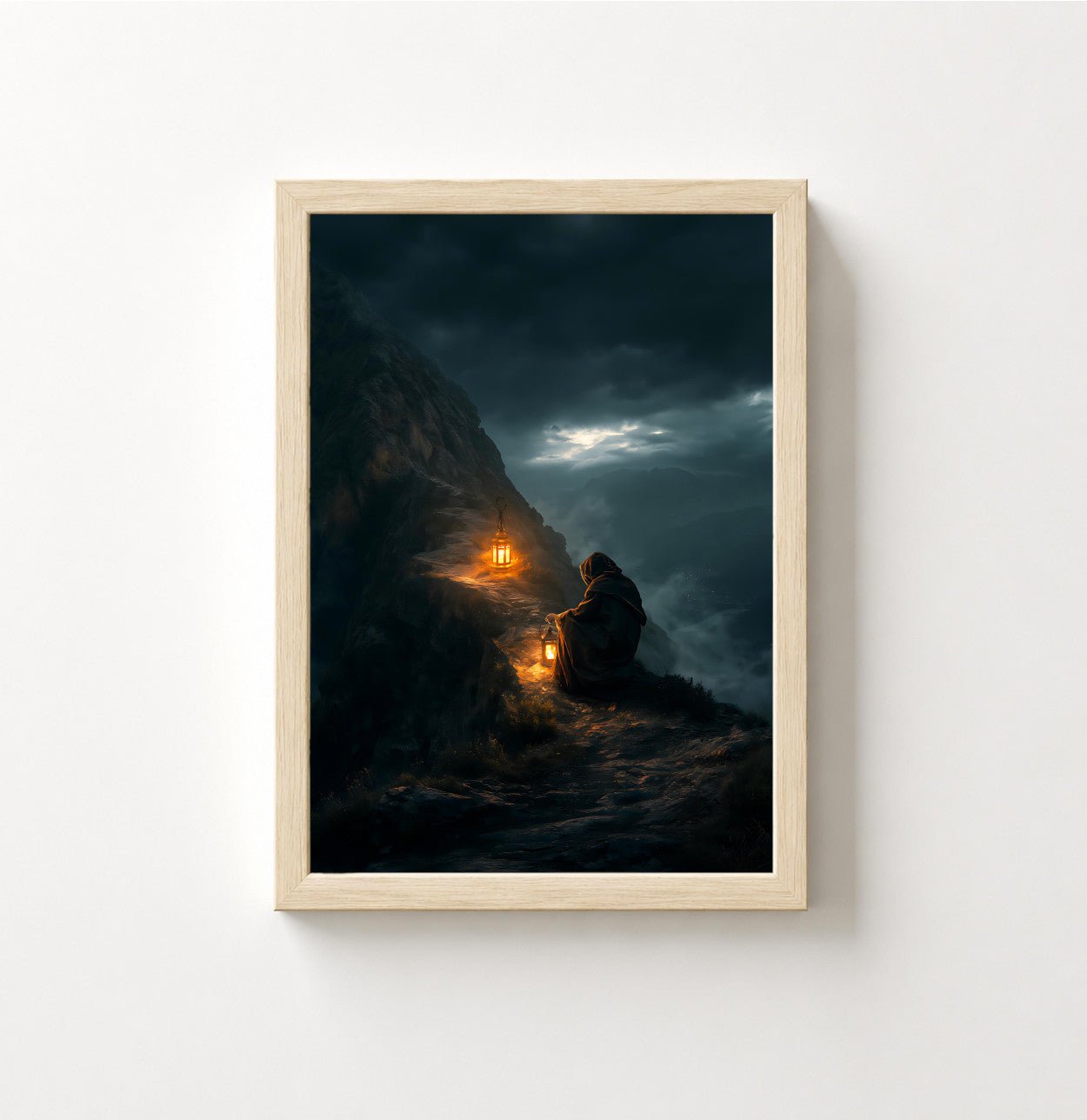 Laternenwacht – Poster Dark Fantasy - Noctis Atelier