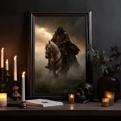 Reiter im Zwielicht – Poster Dark Fantasy - Noctis Atelier