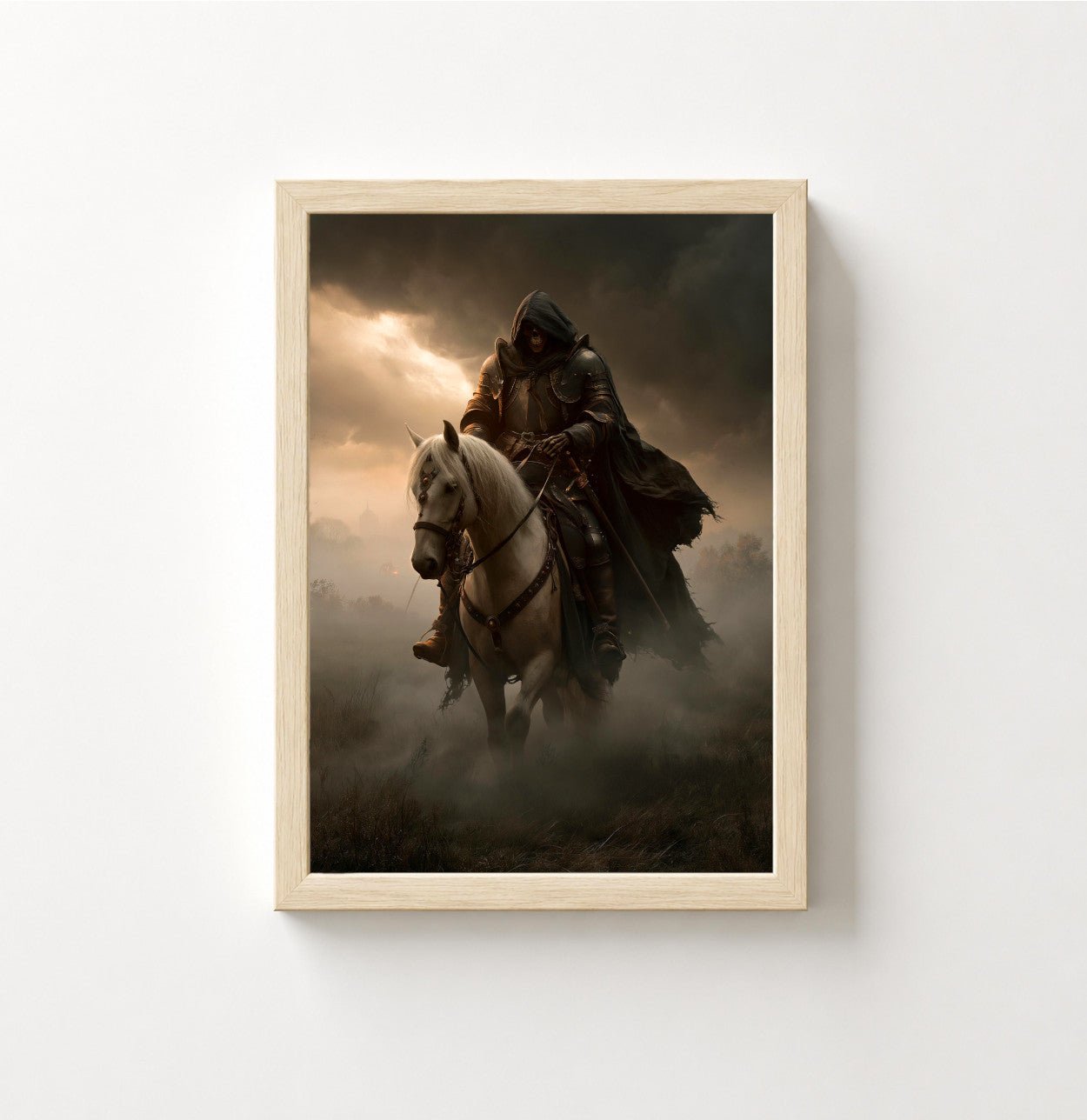 Reiter im Zwielicht – Poster Dark Fantasy - Noctis Atelier