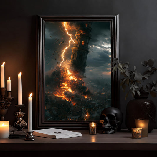 Turm des Verderbens – Poster Dark Fantasy - Noctis Atelier