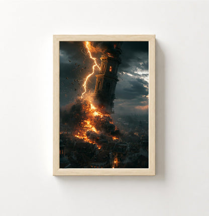 Turm des Verderbens – Poster Dark Fantasy - Noctis Atelier