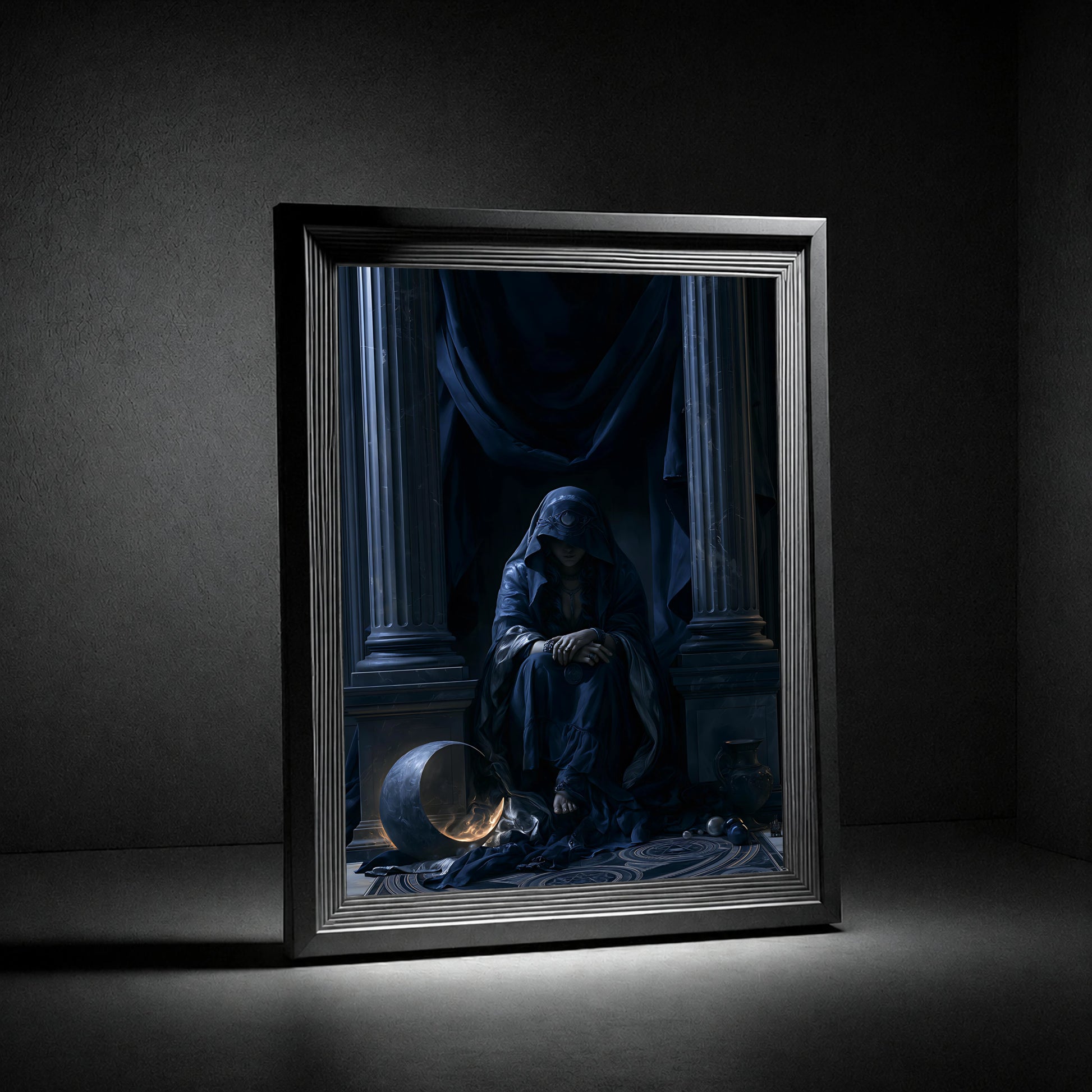 Das Orakel – Poster Dark Fantasy - Noctis Atelier
