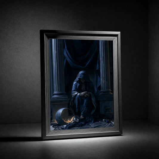 Das Orakel – Poster Dark Fantasy - Noctis Atelier
