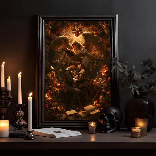 Engelswacht – Poster Vintage-Märchen - Noctis Atelier