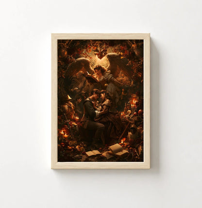 Engelswacht – Poster Vintage-Märchen - Noctis Atelier
